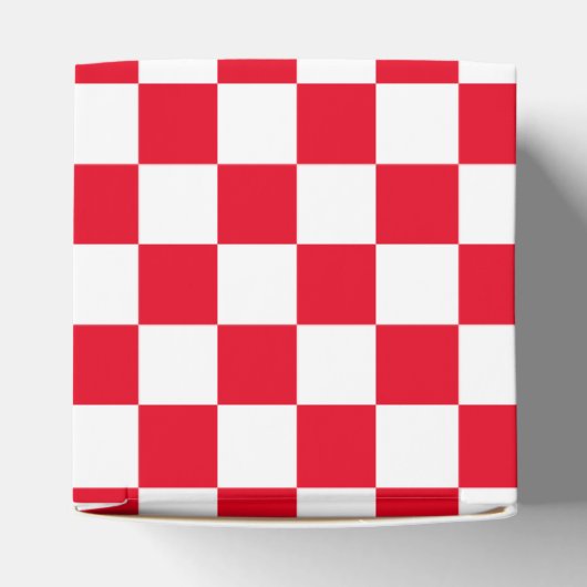 Red Checked Geschenkschachtel (Oben)