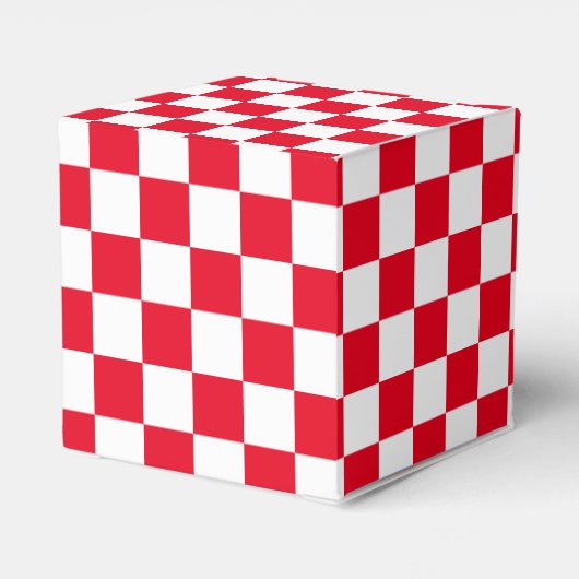 Red Checked Geschenkschachtel (Rückseite)