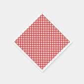 Red Checked Summer GRILLEN Party Serviette (Ecke)