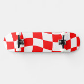 Red Checkerboard Skateboard (Horizontal)