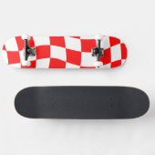 Red Checkerboard Skateboard (Horizontal)