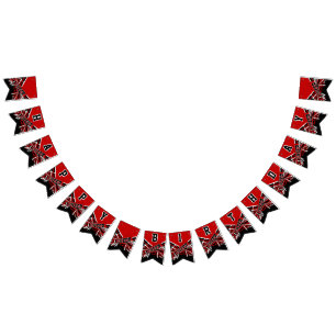 Red Cheerleader Birthday Wimpelkette