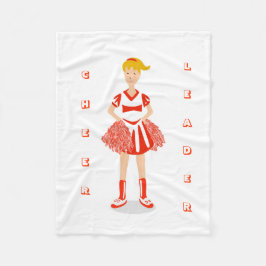 Red Cheerleader Fleecedecke