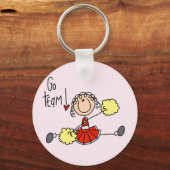 Red Cheerleader T - Shirt und Geschenke Schlüsselanhänger (Vorderseite)