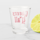 Red Cheers Y'all Schnapsglas (Rückseite)