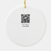 Red Chergreen bow add name date baby Dusche Keramik Ornament (Hinten)