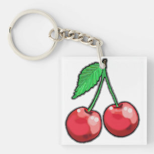 Red Cherries Acrylic Schlüsselanhänger
