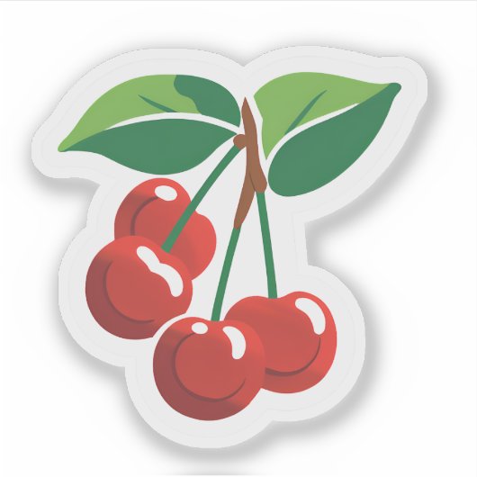 Red Cherries Aufkleber (Vorderseite)