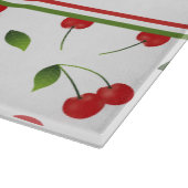 Red Cherries | Custom Monogram Cutting Board Schneidebrett (Ecke)
