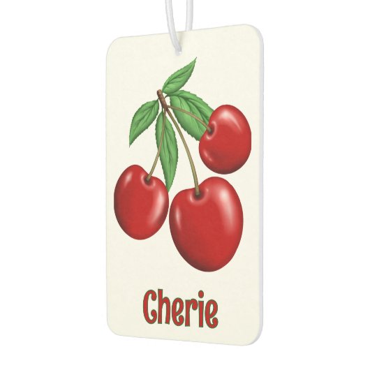 Red Cherries Design Personalisiert Autolufterfrischer (Links)