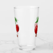 Red Cherries Design Personalisiert Glas (Links)