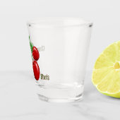 Red Cherries Design Personalisiert Schnapsglas (Rechts)