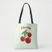 Red Cherries Design Personalisiert Tasche (Vorderseite)