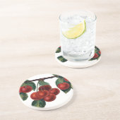 Red Cherries Getränkeuntersetzer (Seite)