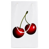 Red Cherries Gift Bag - Farbe auswählen Kleine Geschenktüte (Rückseite)
