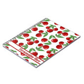 Red Cherries Graphic Personalisiert Notizblock (Linke Seite)