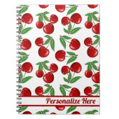 Red Cherries Graphic Personalisiert Notizblock (Vorderseite)