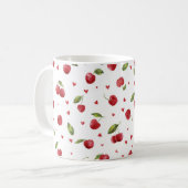 Red Cherries & Hearts Valentine's Day Kaffeetasse (Vorderseite Links)