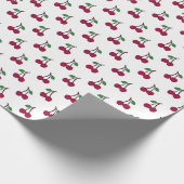 Red Cherries Morden Pattern Geschenkpapier (Ecke)