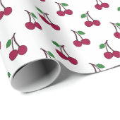 Red Cherries Morden Pattern Geschenkpapier (Rolleneckpunkt)