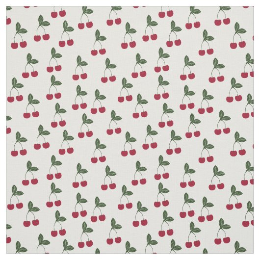Red Cherries Muster Fabric Stoff (Muster)