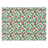 Red cherries on light green gingham tischdecke (Vorderseite (Horizontal))