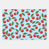Red Cherries Pattern Geschenkpapier Set (Vorderseite 3)