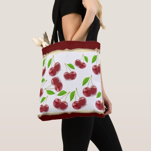 Red Cherries Pattern Tasche (Von Nahem)