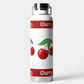 Red Cherries Personalisiert Trinkflasche (Rückseite)