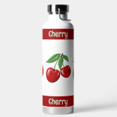 Red Cherries Personalisiert Trinkflasche (links)