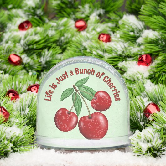 Red Cherries Personalized Schneekugeln (Weihnachten)