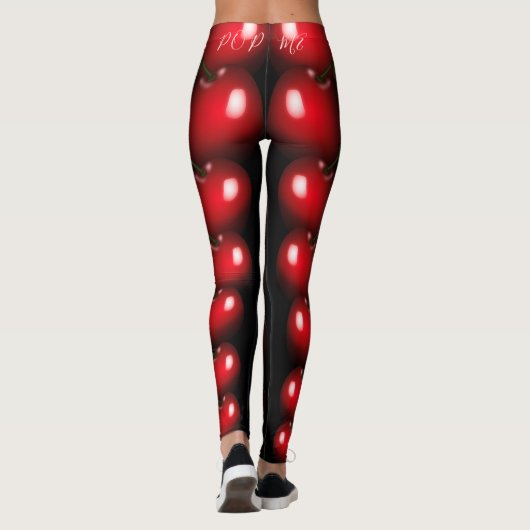Red Cherries Playful Leggings - Ihre Farben (Rückseite)