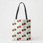 Red Cherries Tote Bag - Ihre Farben Tasche (Vorderseite)