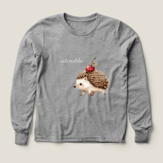 Red Cherry Adorable Hedgehog (Design Vorderseite)
