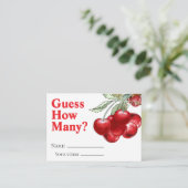 Red Cherry auf den ersten Blick wie viele Game Car Begleitkarte (Stehend Vorderseite)