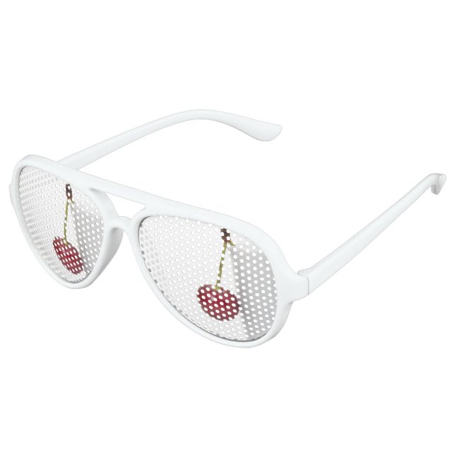 Red Cherry Berry Partybrille (Schrägansicht)
