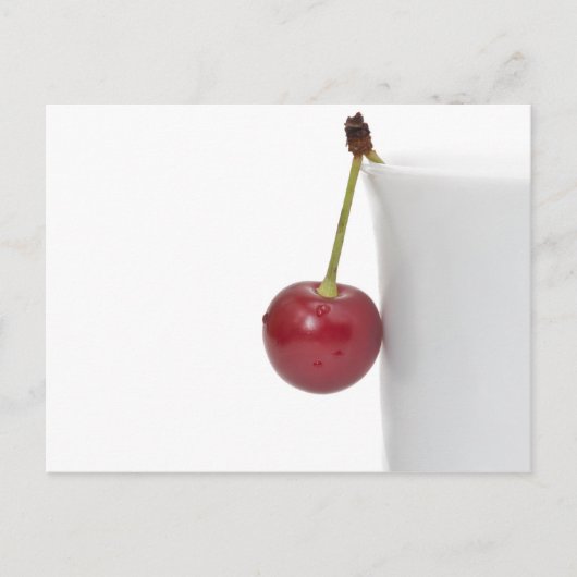 Red Cherry Berry Postkarte (Vorderseite)