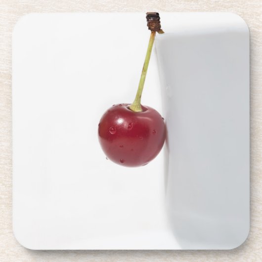 Red Cherry Berry Untersetzer (Vorderseite)