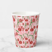 Red Cherry Birthday Paper Cup Pappbecher (Links)