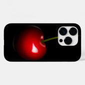 Red Cherry Black iPhone Case - Custom Colors (Rückseite (Horizontal))