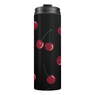 Red Cherry Black Thermosbecher