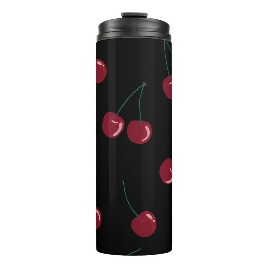 Red Cherry Black Thermosbecher (Vorderseite)