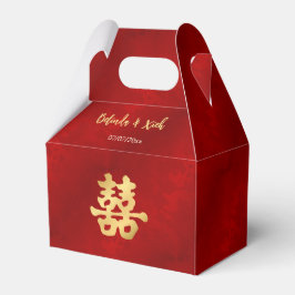 Red Cherry Blossom Blossom | Chinesische Hochzeit Geschenkschachtel