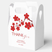 Red Cherry Blossom Blumenkohl Brautparty Geschenkschachtel (Geöffnet)
