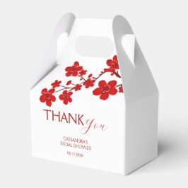 Red Cherry Blossom Blumenkohl Brautparty Geschenkschachtel