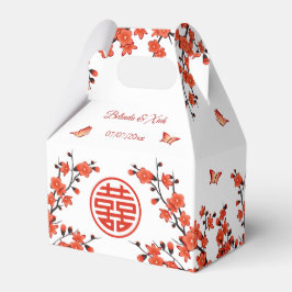 Red Cherry Blossom | Chinesische Hochzeit Geschenkschachtel