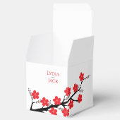 Red Cherry Blossom Hochzeit Geschenkschachtel (Geöffnet)