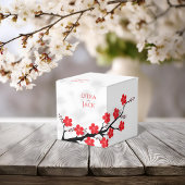 Red Cherry Blossom Hochzeit Geschenkschachtel