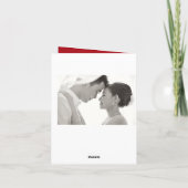 Red Cherry Blossoms & Spiral 2 Foto Asiatische Hoc Dankeskarte (Rückseite)