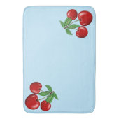 Red Cherry Cherries Design Customizable Badematte (Vorderseite Vertikal)